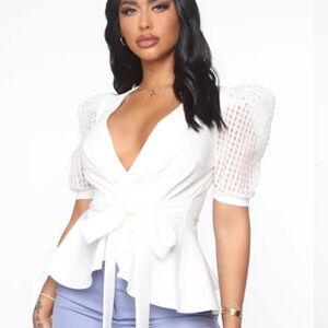 NWOT Fashion Nova Blouse Size L